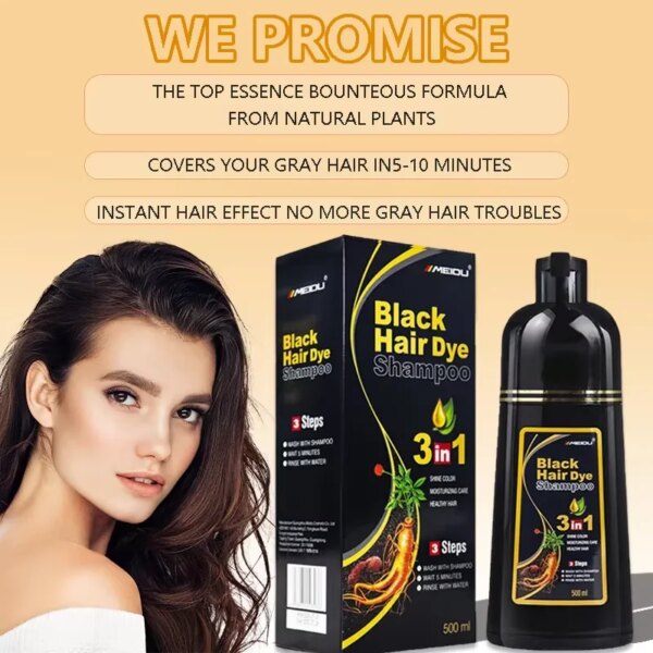 Coloring Shampoo Natural Black Color