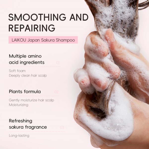 Shampoo Repair Smooth Frizz Dry Hair - Image 5