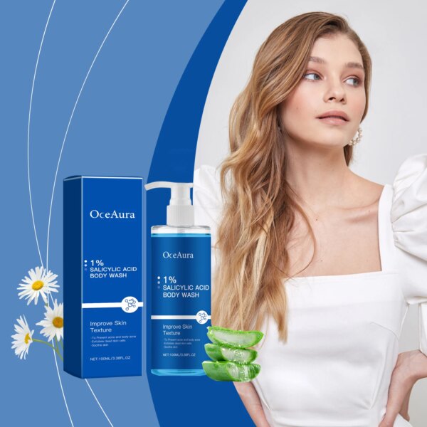 Oce Aura Salicylic Acid Shower Gel - Image 4