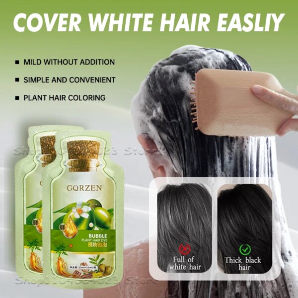 Natural Herbal Hair Dye Shampoo - Image 2
